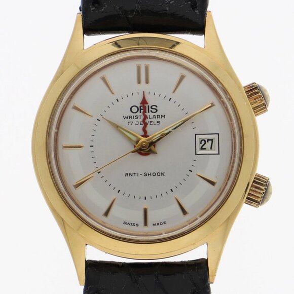 ORIS Watches 420-7387 Gold Plated/leather Hand Winding - Picture 1 of 6